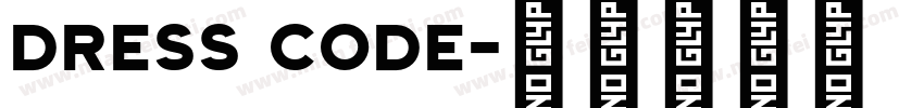 dress code字体转换